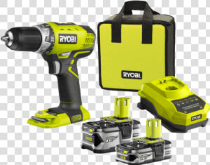 Ryobi Rcd18022l One Cordless Drill 18 V   Ryobi Drill  HD Png Download