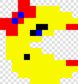 Ms Pacman Png   Ms Pac Man Pixel Art  Transparent Png