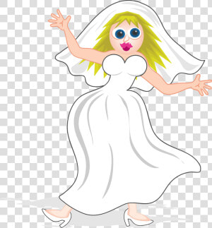 Vestido De Novia De Dibujos  HD Png Download