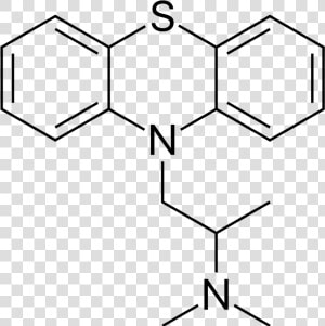 Transparent Promethazine Png   Phenothiazine Chemical Structure  Png Download