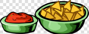 Clip Art Salsa Png   Chips And Salsa Cartoon  Transparent Png