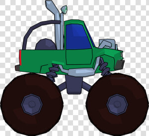 Monster Truck Cartoon Png Clipart Picture Side View  Transparent Png