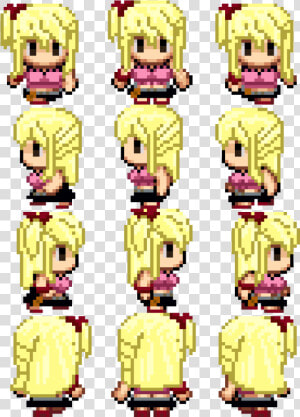 Lucy Heartfilia Base Sprite Big   Rpg Maker Vx Sprites Download  HD Png Download