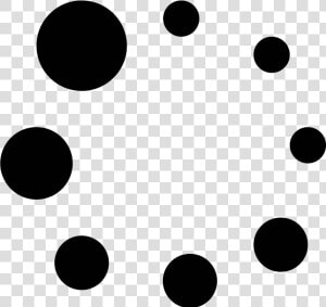 There Are 8 Small Circles Arranged In A Circle   Transparent Small Black Circle  HD Png Download