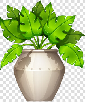 Cartoon Stickers  Art Furniture  Flower Pots  Potted  HD Png Download