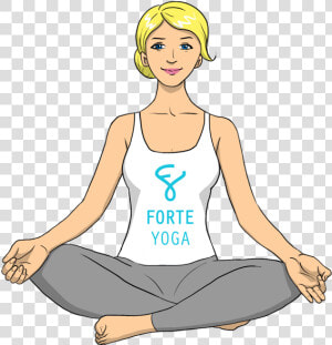 Transparent Yoga Pose Png   Easy Yoga Pose Cartoon  Png Download