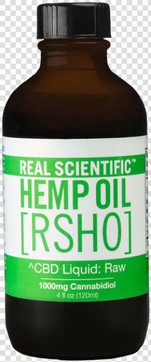 Raw Real Scientific Hemp Oil 4oz 1000mg Green Label  HD Png Download