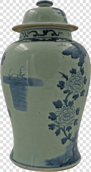 Large Chinese Pheasant Temple Jar Class   Blue And White Porcelain  HD Png Download