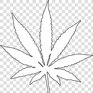 Pot Leaf Outline Png   White Weed Leaf Png  Transparent Png