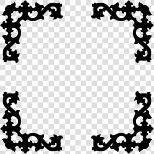 Ornament borders And Frames silhouette   Gingiber Merrily Panels Moda  HD Png Download