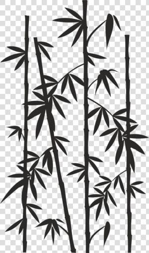 Bamboo Image Drawing Reed Silhouette   Bamboo Svg Free  HD Png Download