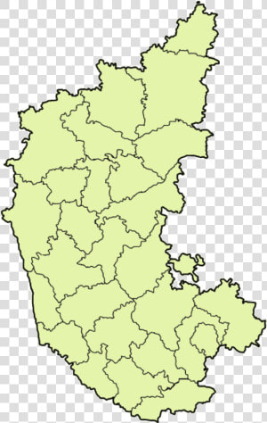 Karnataka Districts Blank   Koppal In Karnataka Map  HD Png Download