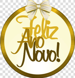 Clip Art Natal E Papel Arroz   Feliz Ano Novo Dourado  HD Png Download