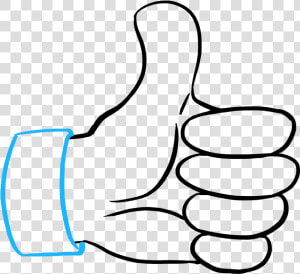 How To Draw Thumbs Up Sign  HD Png Download