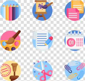 Icon Packs Vector   Education Flat Icons Png  Transparent Png