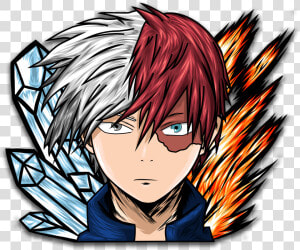 Load Image Into Gallery Viewer  Todoroki Partial Holo  HD Png Download