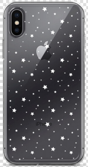 White Star Pattern Transparent Iphone Case   Iphone  HD Png Download