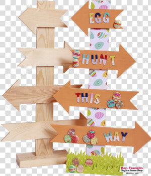 We Just Painted The Arrows Of Our Directional Sign   Transparent Clip Art Egg Hunting Frame  HD Png Download