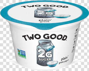 Plain Two Good™ Greek Lowfat Yogurt With 2 Grams Of   2 Good Greek Yogurt  HD Png Download