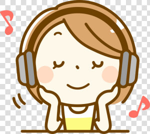 Woman Listening To Music   Listen To Music Clipart  HD Png Download