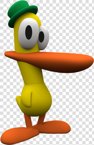 Pato The Duck Funny Face   Personajes De Pocoyo Pato  HD Png Download