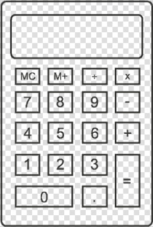 Calculator icon   Drawing Picture Of Calculator  HD Png Download