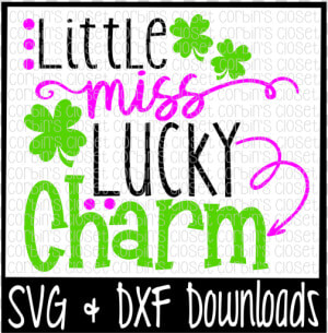 Free St Patricks Day Svg   Little Miss Lucky Charm   Scalable Vector Graphics  HD Png Download