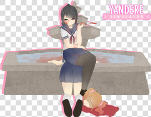 Yandere Simulator Yandere Simulator Yuno Gasai Pink   Yandere Simulator Personajes Fan Art  HD Png Download