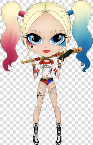 Transparent Suicide Squad Harley Quinn Png   Harley Quinn Drawing Cartoon  Png Download