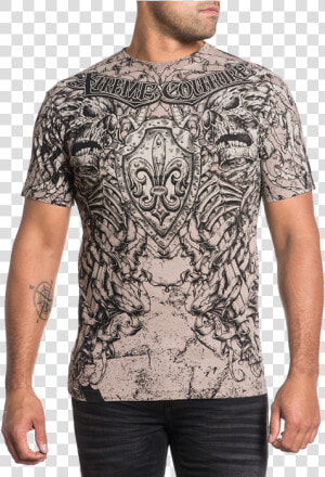 Футболка Xtreme Couture Alexander The Great By Affliction   Tattoo  HD Png Download