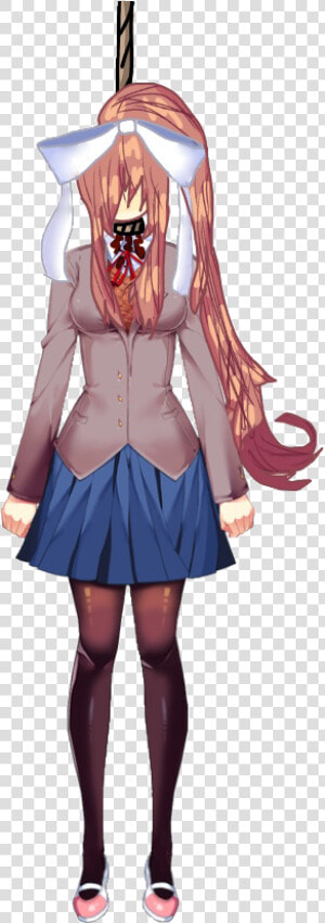  ddlc  monika  edit  sad  hanging  freetoedit   Ddlc Monika Sad  HD Png Download