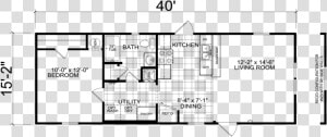 1 Bedroom 1 Bath Mobile Home  HD Png Download