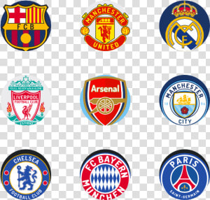 Soccer Shields   Top 5 Teams In Premier League  HD Png Download