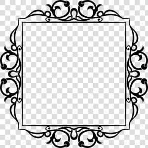 Banner Royalty Free Stock Decorative Svg Floral   Free Frame Border Clipart  HD Png Download