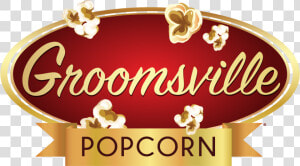 Groomsville Popcorn   Popcorn Groomsville Logo  HD Png Download