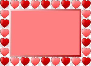 Borders Drawing Valentines Day   Valentines Frames Clip Art  HD Png Download