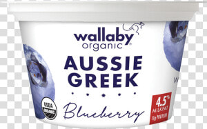 Wallaby Blueberry Organic Whole Milk Greek Yogurt   Wallaby Yogurt  HD Png Download