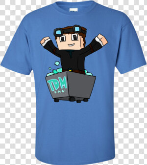 Dantdm The Diamond Minecart T shirt   Sleeve  HD Png Download