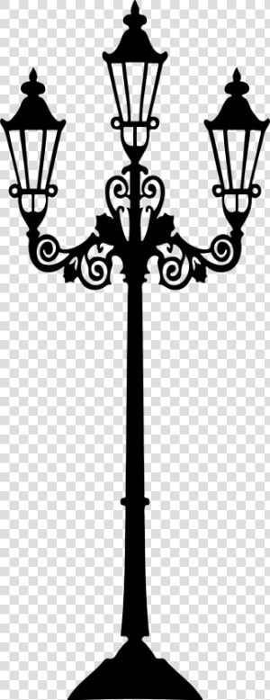 Streetlight Clipart Transparent   Lamp Post Silhouette Png  Png Download