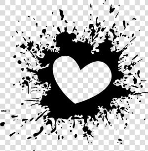 El Blob  Tinta  Corazón   Heart Splash Png  Transparent Png