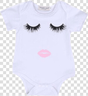 Petite Bello Bodysuit 0 6 Months Closed Eyes Bodysuit   Girl  HD Png Download