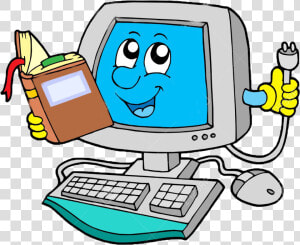 Laptop Computer Clip Art   Cartoon Images Of Computer  HD Png Download