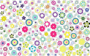 Colorful Floral Background No Black Icons Png   Colorful Floral Background Patterns  Transparent Png