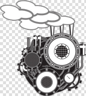 Vector Steam Illustrator   Steam Machine Vector  HD Png Download