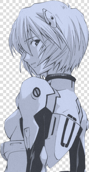  rei  reiayanami  evangelion  anime  manga  cute  blue   Neon Genesis Evangelion Rei Manga  HD Png Download