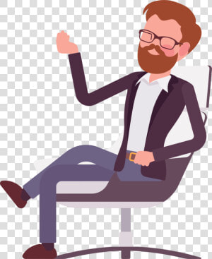 Style sitting office Chair   Sitting  HD Png Download