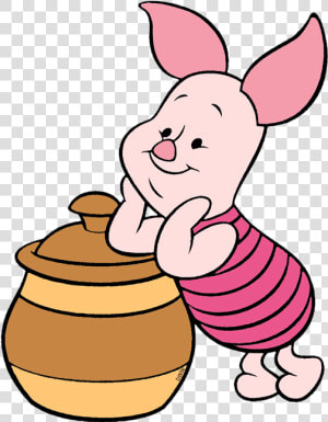 Piglet With Honey Pot Clipart Piglet Winnie The Pooh   Piglet And Hunny Pot  HD Png Download