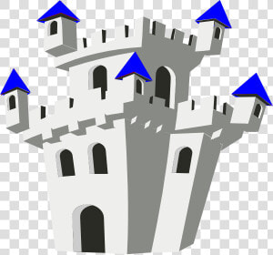 Blue Castle Svg Clip Arts   Blue Castle Clip Art  HD Png Download