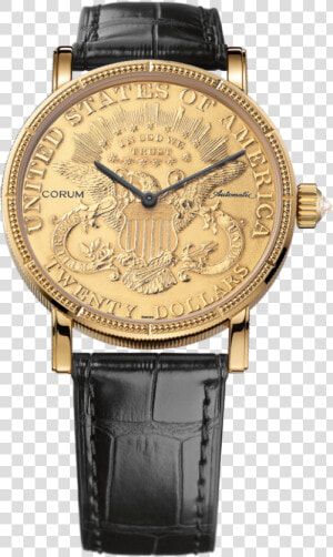 Corumgoldwatch   Corum Coin Watch Price  HD Png Download