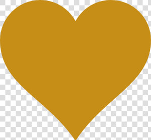 Solid Gold Heart Svg Clip Arts   Yellow Heart Transparent Background  HD Png Download